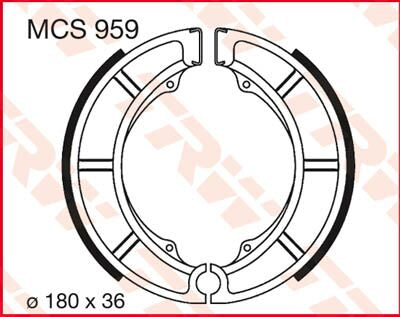 BRAKE SHOES TRW MCS959