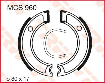 BRAKE SHOES TRW MCS960