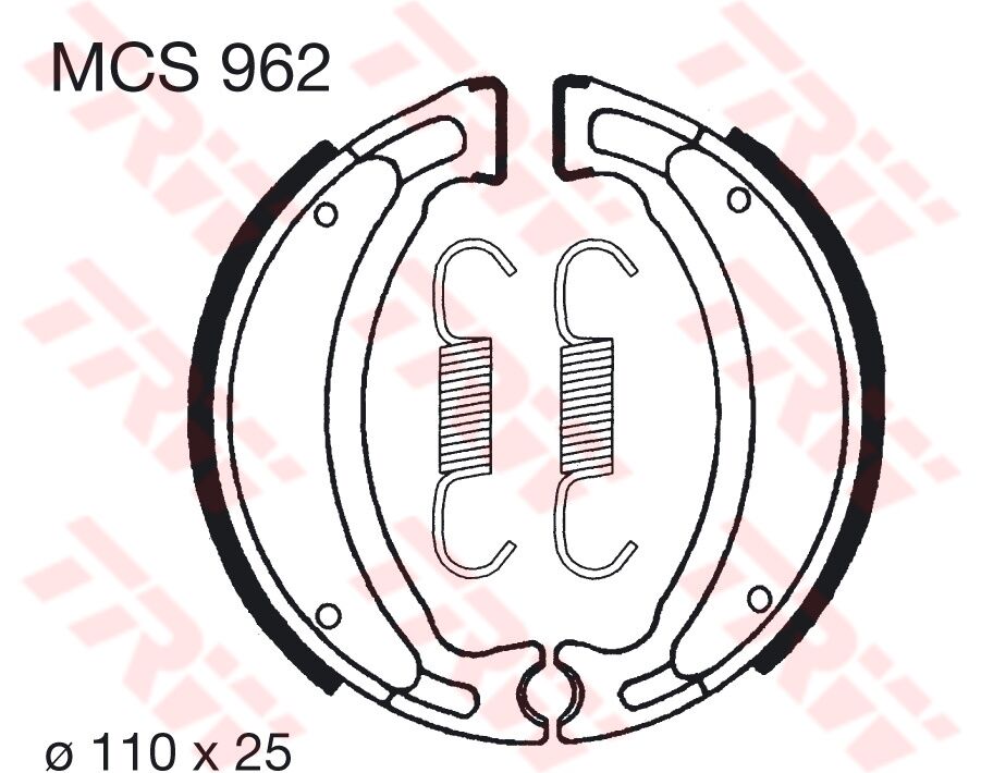 BRAKE SHOES TRW MCS962