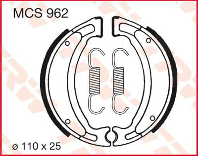 BRAKE SHOES TRW MCS962