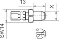 FIT M10x1.0 MALE GM