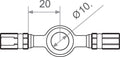 BANJO CONNECTOR M10 GD