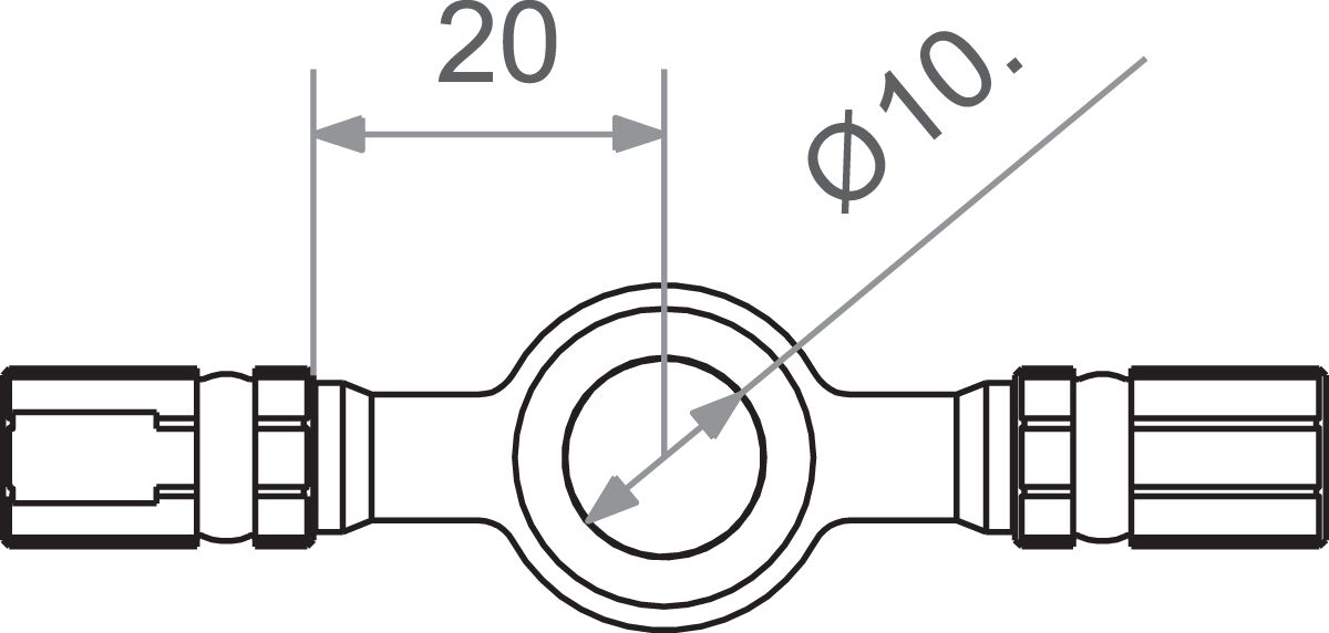 BANJO CONNECTOR M10 GD