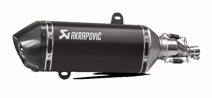 MUFFLER SS/CF BLK GTS125