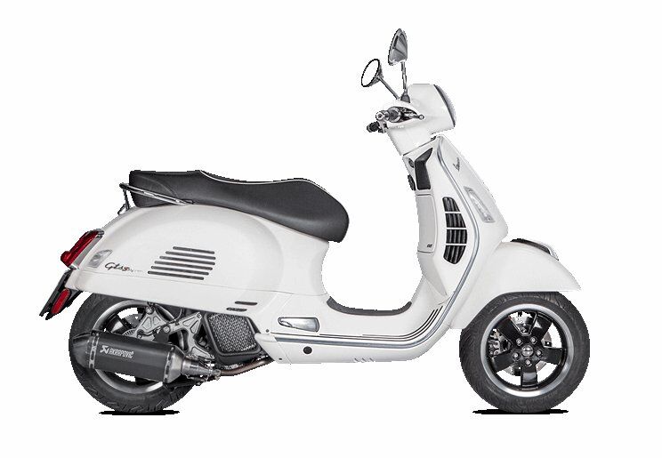MUFFLER SS/CF BLK GTS125