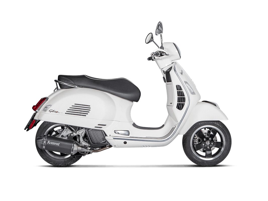 MUFFLER SS/CF BLK GTS125