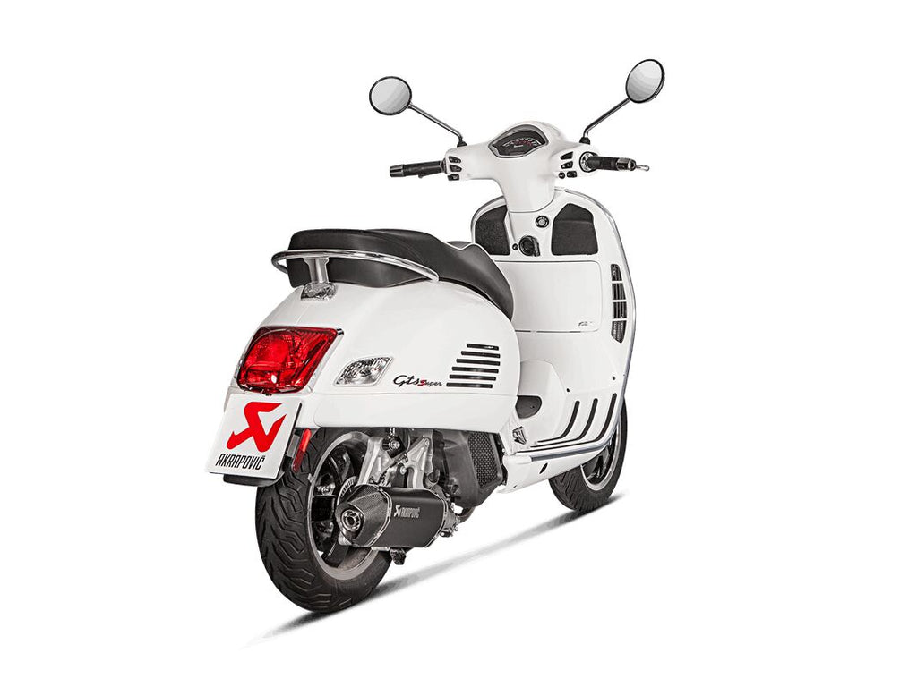 MUFFLER SS/CF BLK GTS125