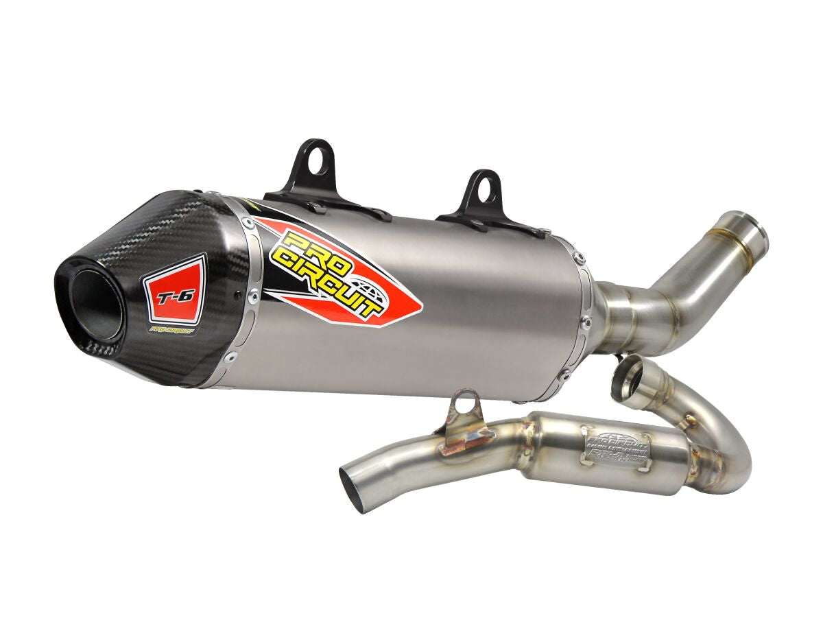 EXHAUST T6 SS/TI/CF HVA 450