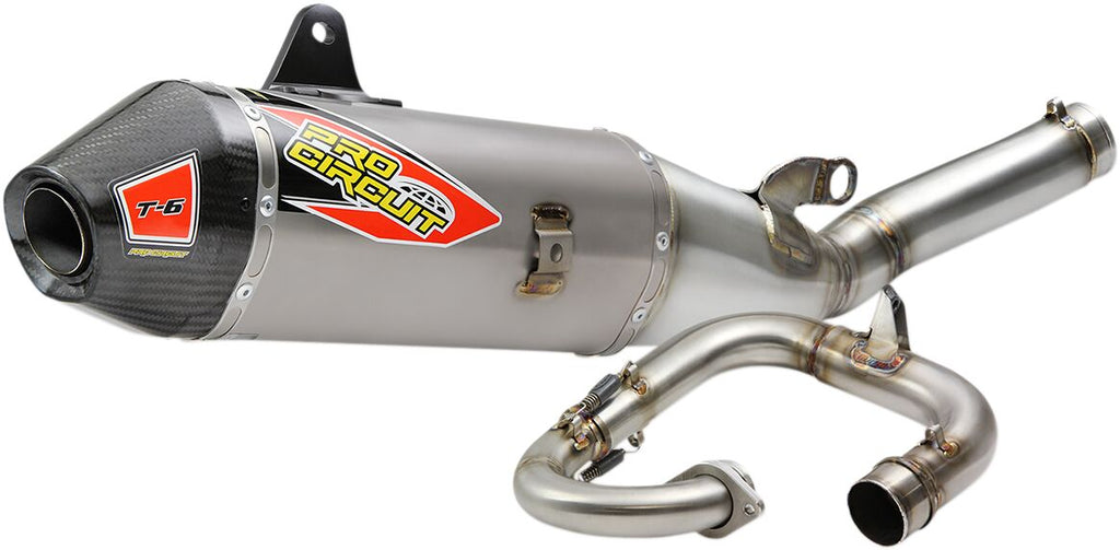 EXHAUST T6 SS/TI/CF YAM 250