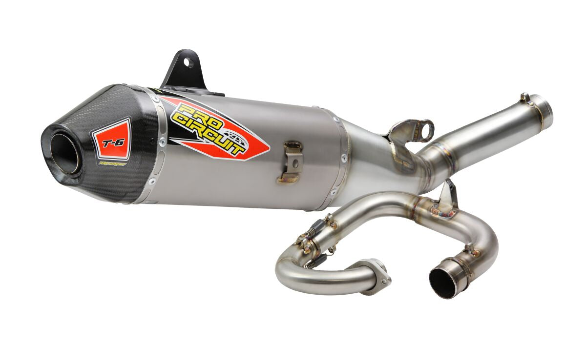 EXHAUST T6 SS/TI/CF YAM 250