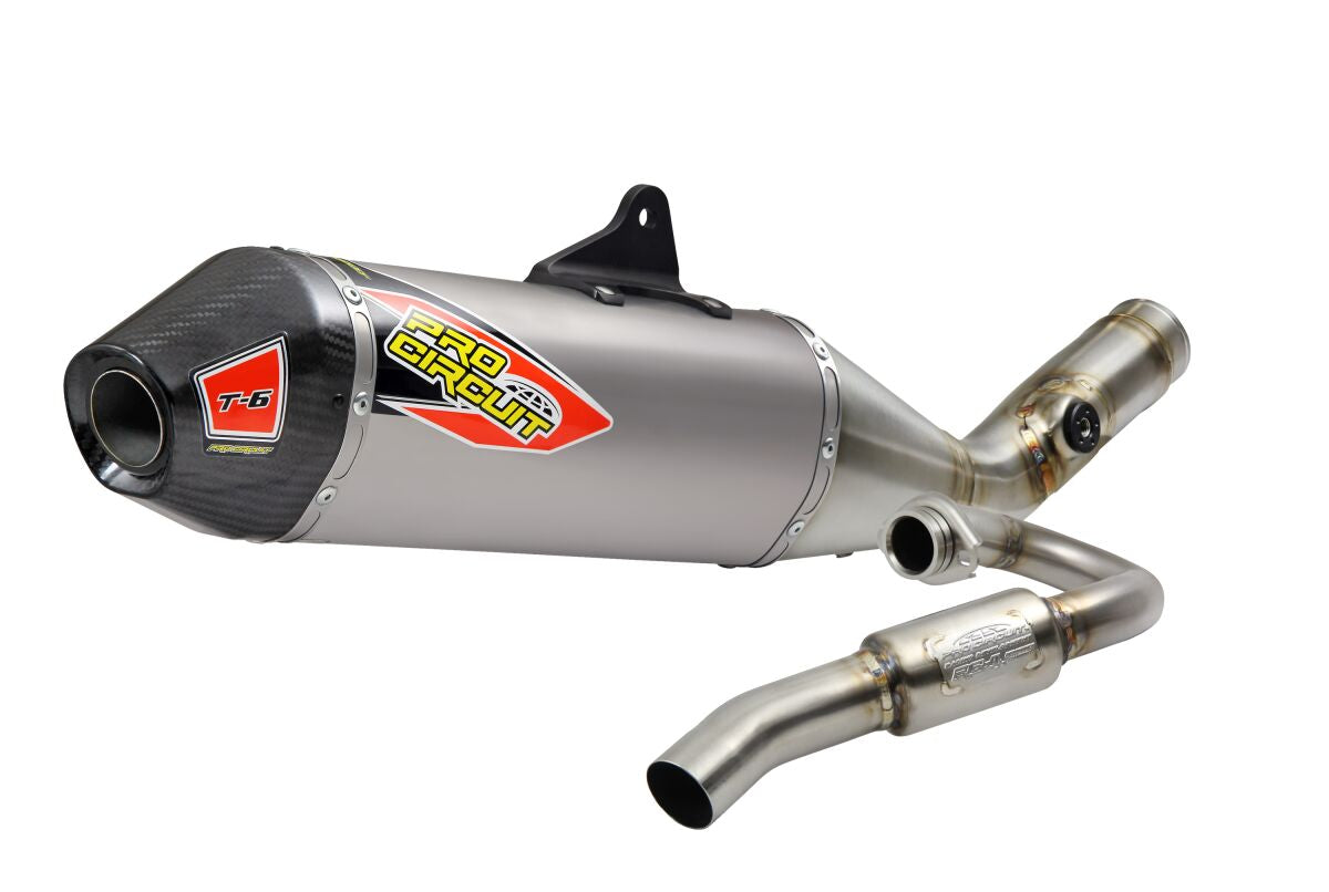 EXHAUST T6 SS/TI/CFCAP RMZ 250