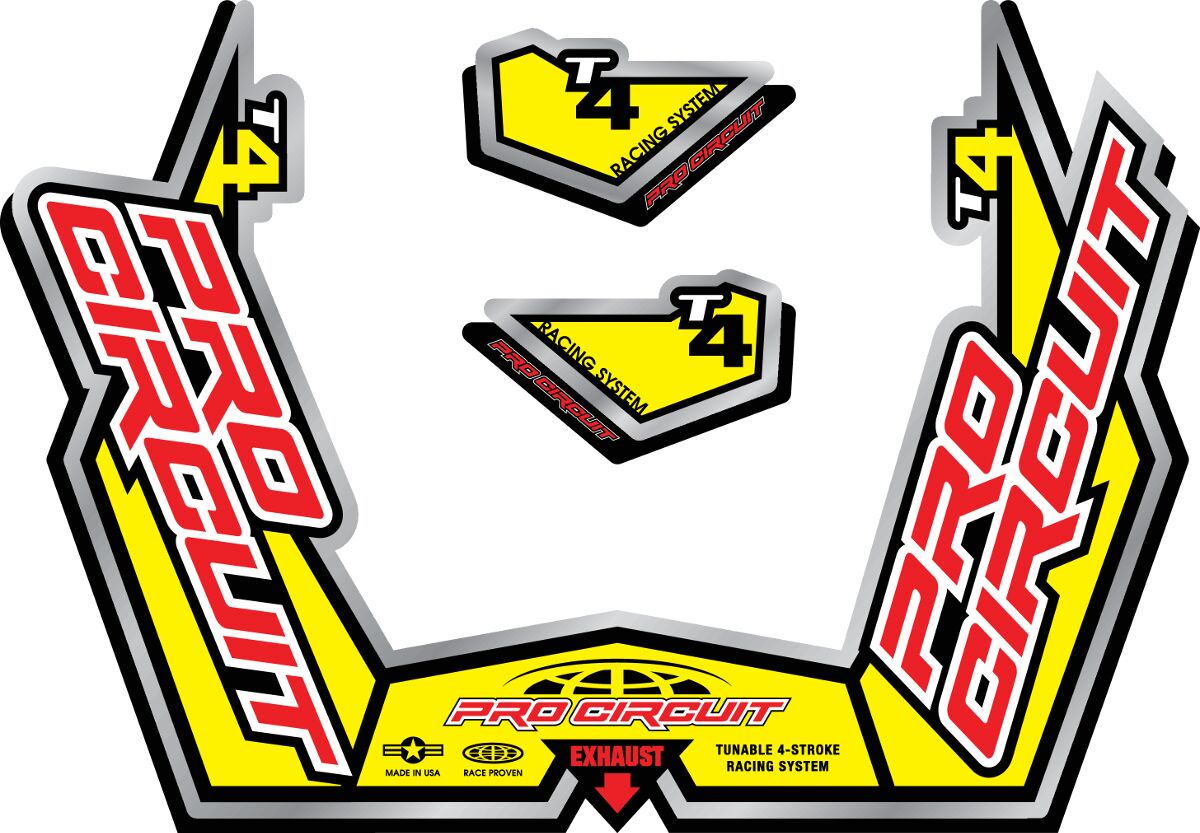 EXHAUST STICKER KIT T4-GP