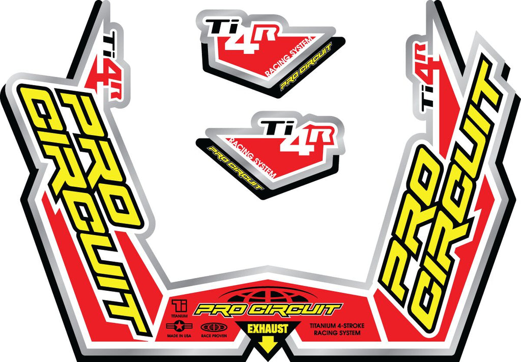 EXHAUST STICKER KIT TI4-R