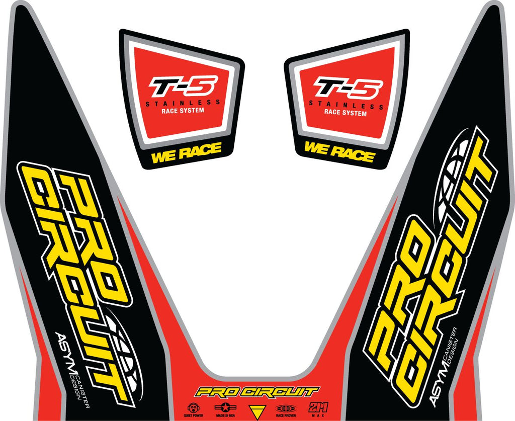 EXHAUST STICKER KIT T-5