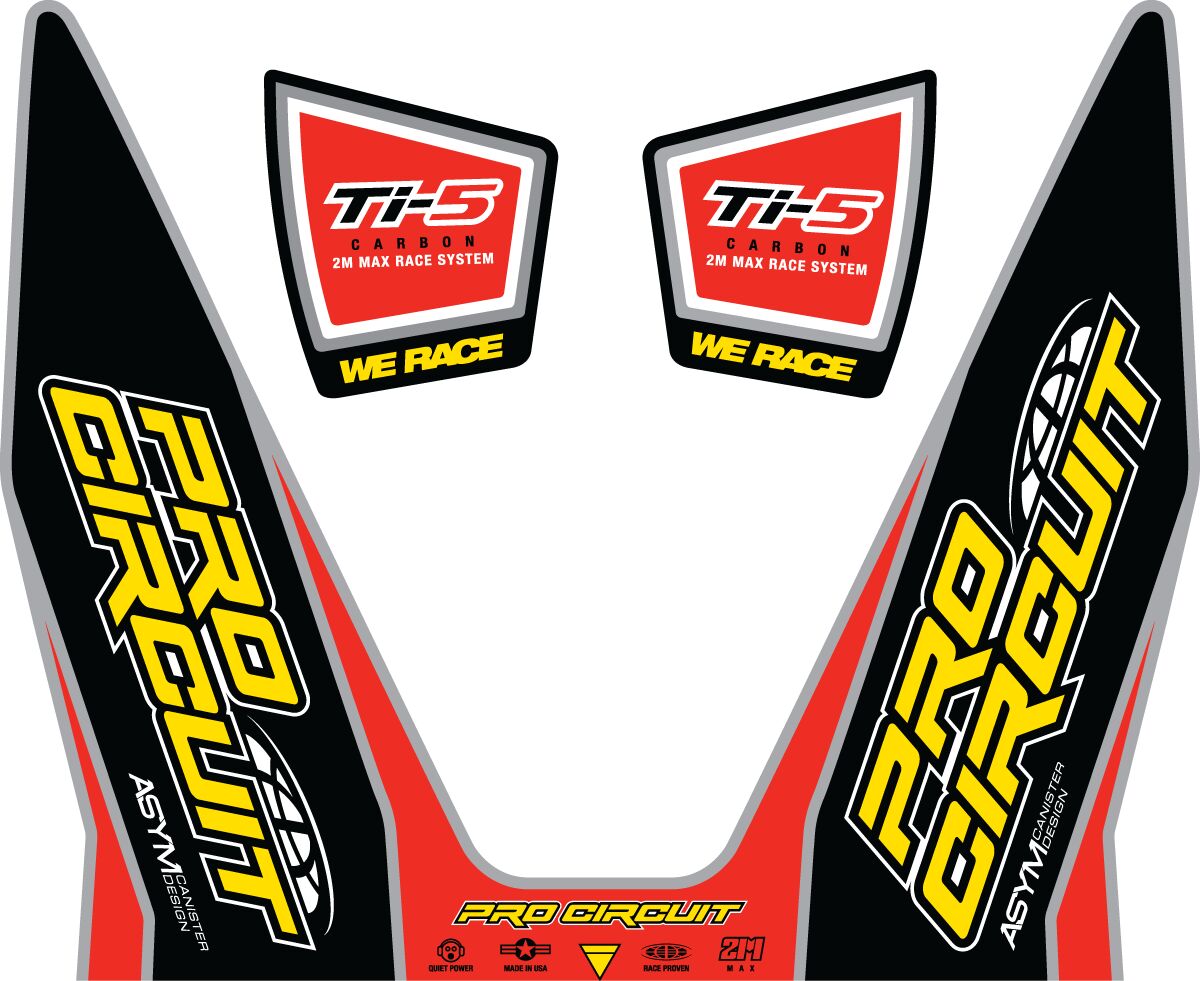 EXHAUST STICKER KIT TI-5