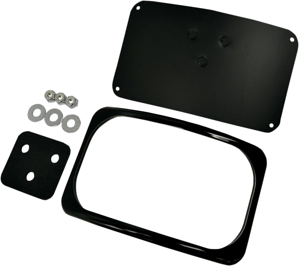 MOUNT 3HOLE LIC PLT BLK