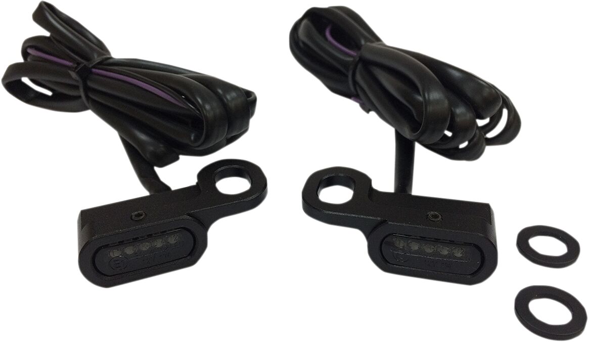 TURN SIGNALS BLACK SMOKED HYDR