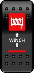 SWITCH ROCKER WINCH-RED
