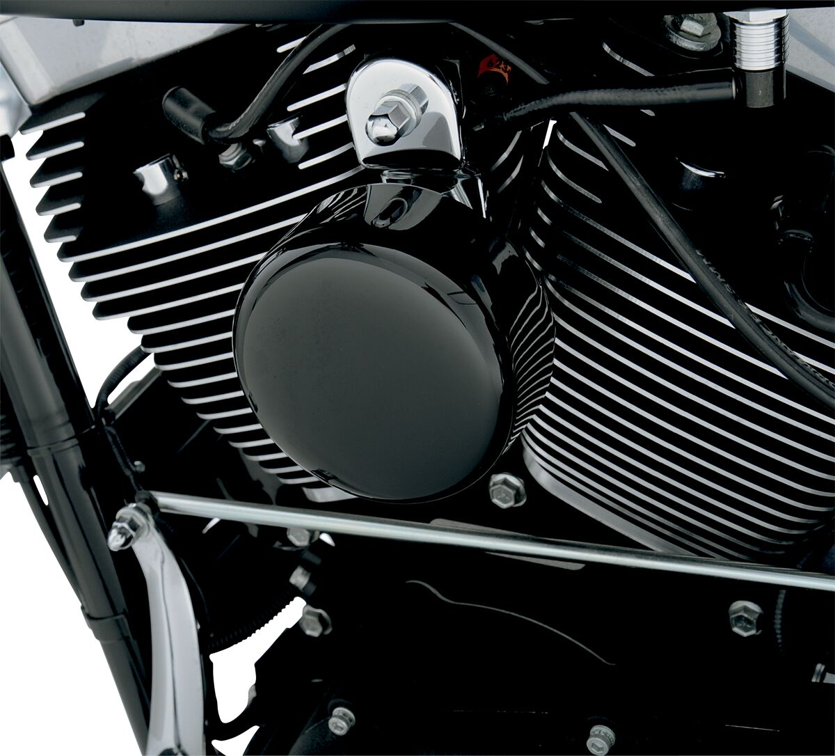 COVER HORN RND BLK