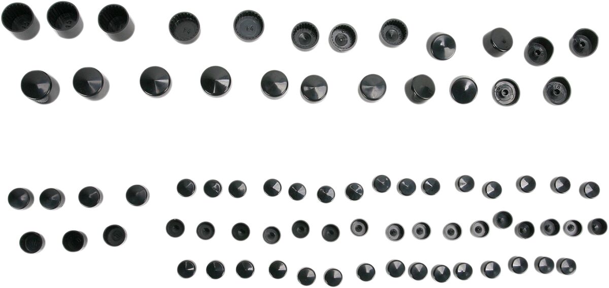 COVERS BOLT 06-17 FXD BLK