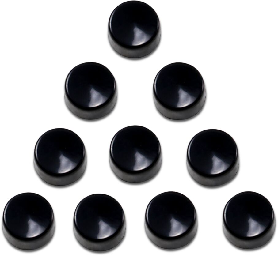 COVER BOLT 1/2 HEX BLK
