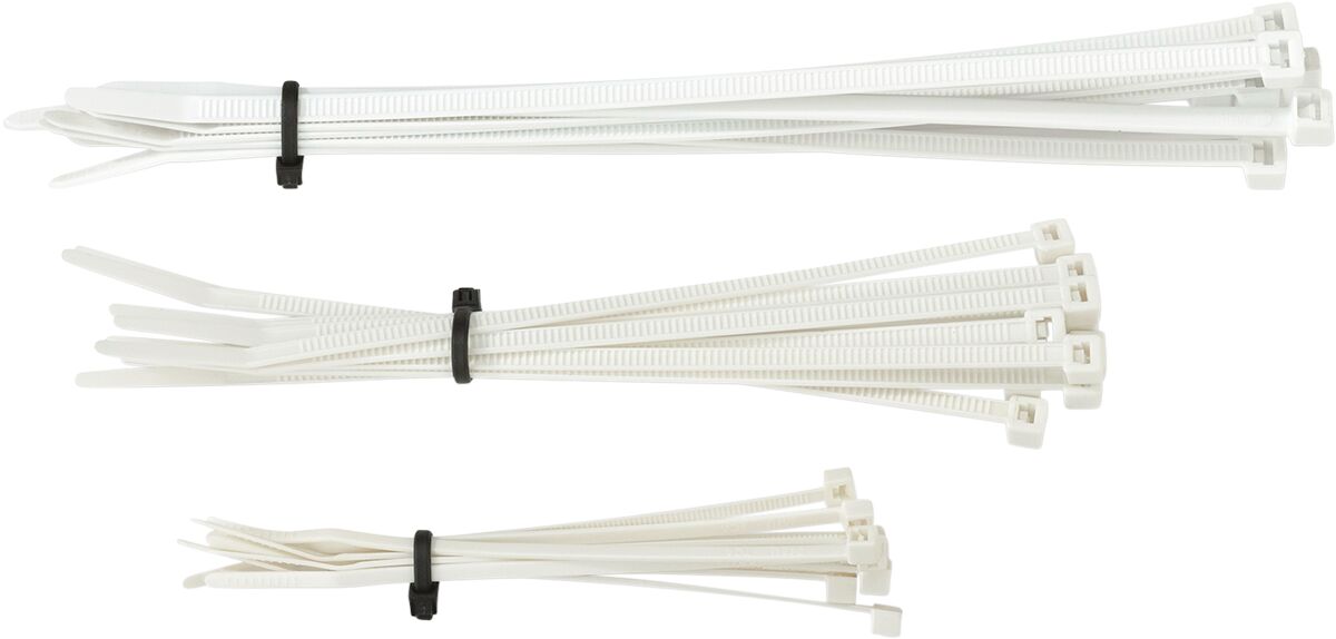 CABLE TIES MSE WHITE 30PK