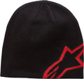 BEANIE C SHIFT BK/RD O/S
