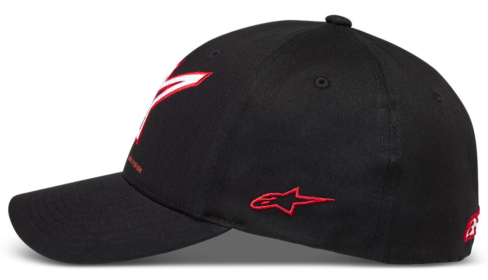 HAT CRV BILL LINEOUT BLACK L/X