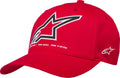 HAT CRV BILL LINEOUT RED S/M