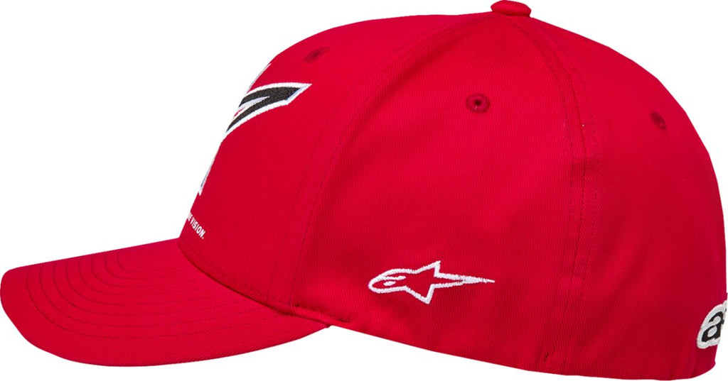 HAT CRV BILL LINEOUT RED S/M