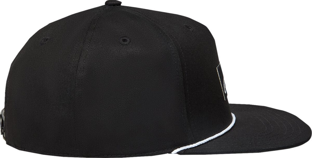 HAT FLT BILL SNAPBACK LABEL BL