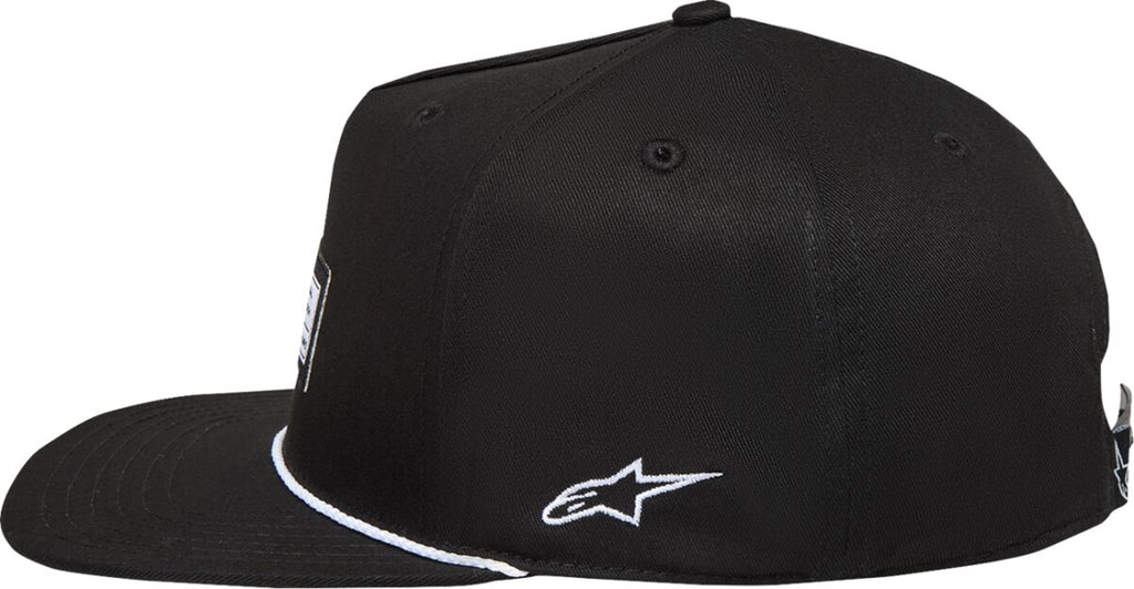 HAT FLT BILL SNAPBACK LABEL BL