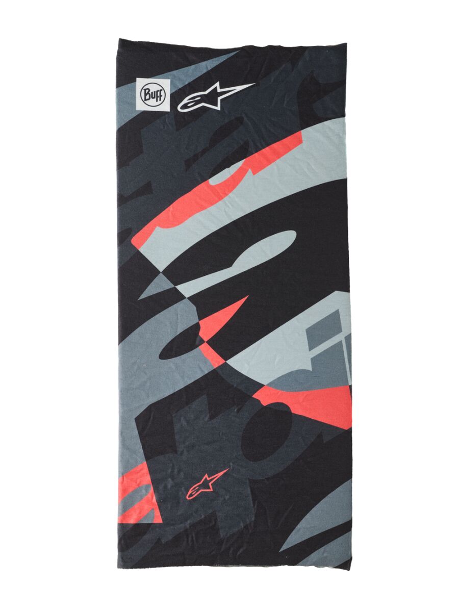 NECKTUBE BUFF MOGRESS BLACK/RE