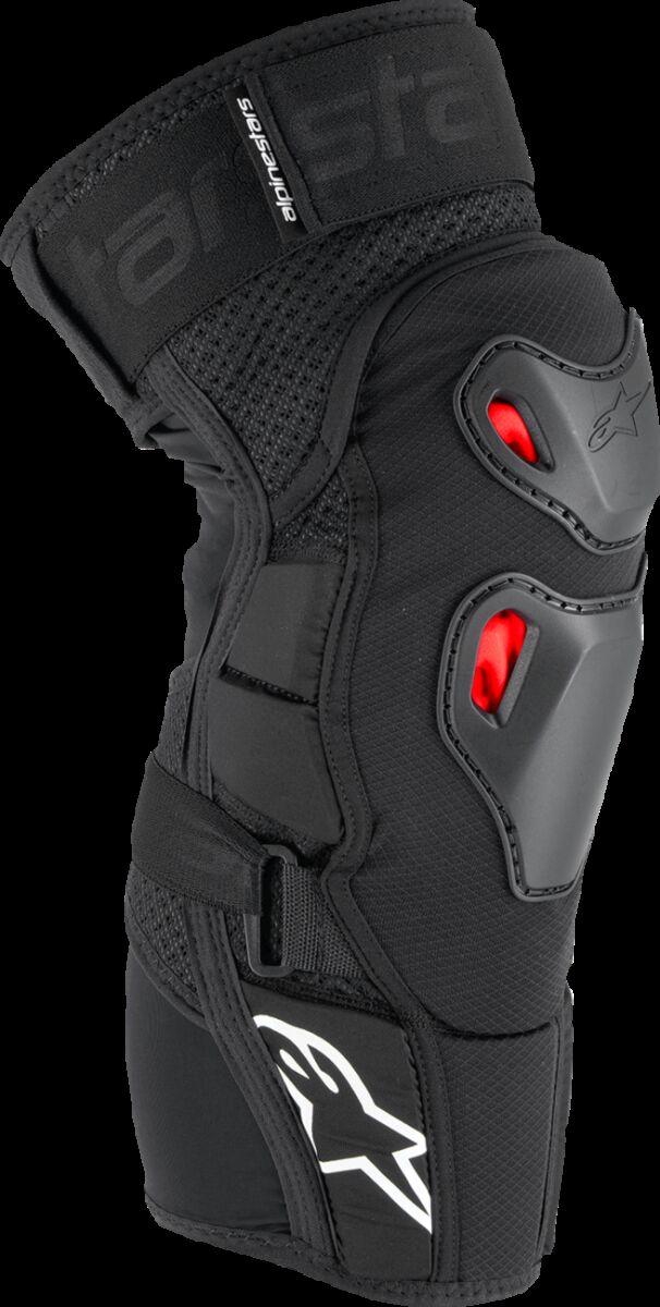 KNEE GUARD BIOPRO BLK/RD/WHT L