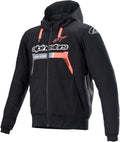 JACKET HOOD CHROME BK/RD 3X