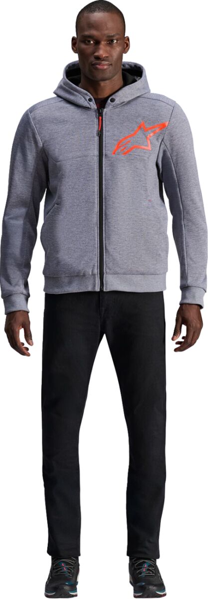 JACKET/HOODIE CHROME V2 GRY/RE