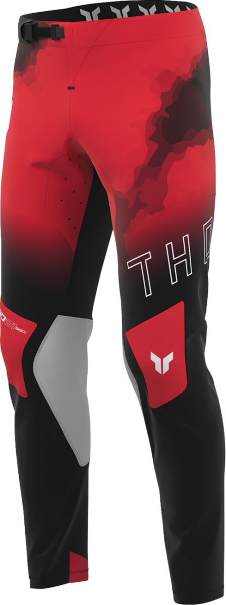 PANT SPORTMODE CARBON BK/RD 36