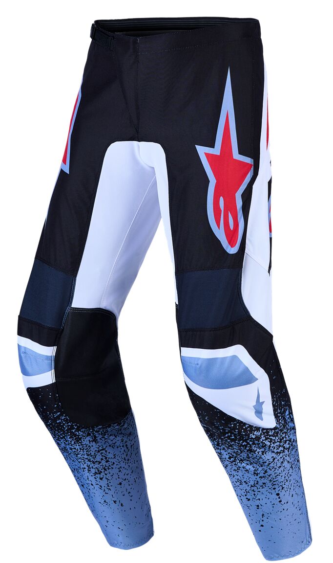PANT FLUID DRAG BK/WH/BL/RD 36