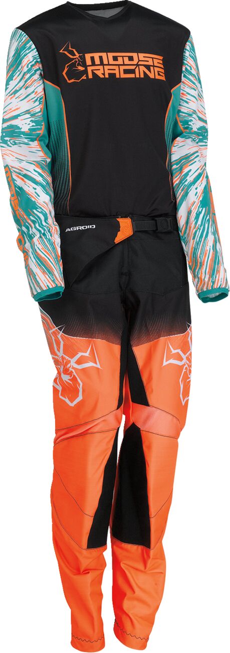 PANT YTH AGRD TL/OR/BK 18
