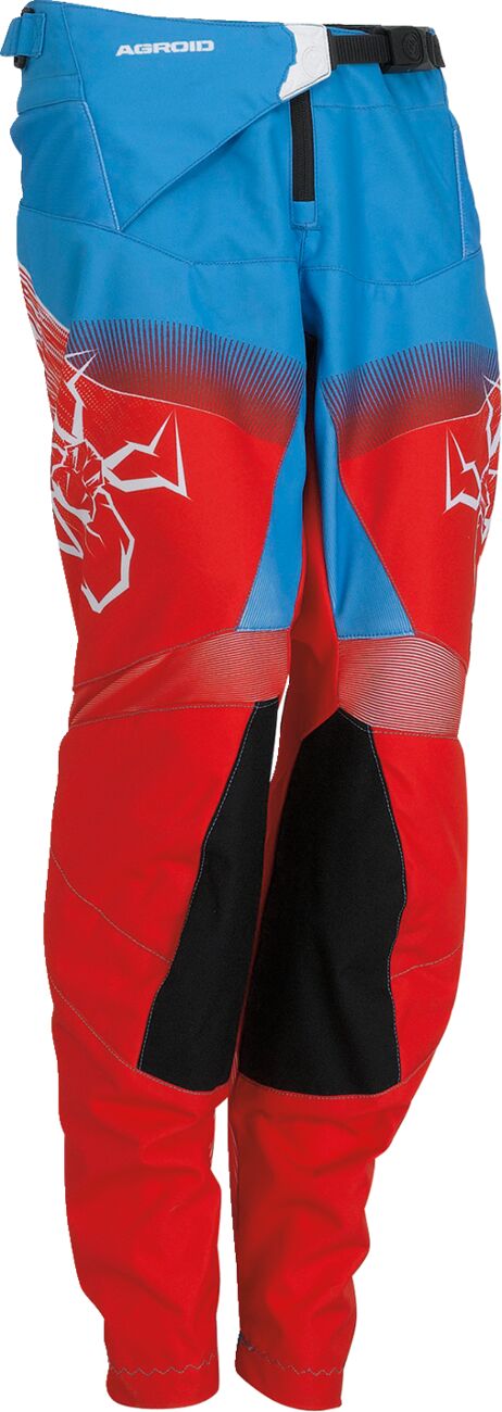 PANT YTH AGRD RD/WH/BL 26