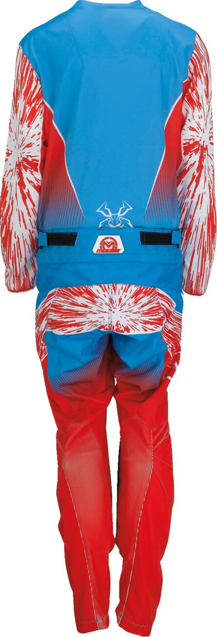 PANT YTH AGRD RD/WH/BL 28