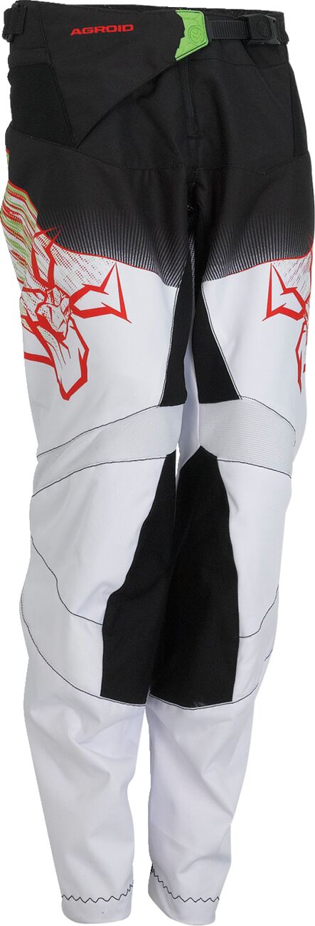 PANT YTH AGRD GN/RD/BK 24