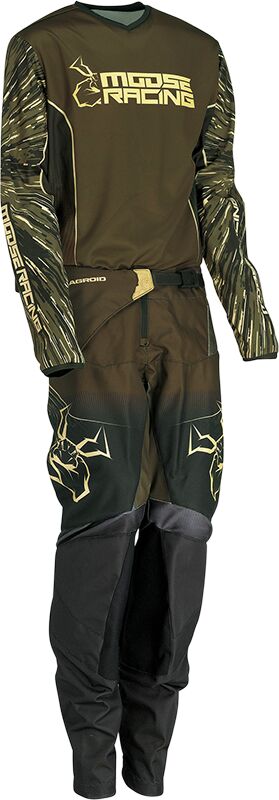 PANT YTH AGRD OLV/TAN 26