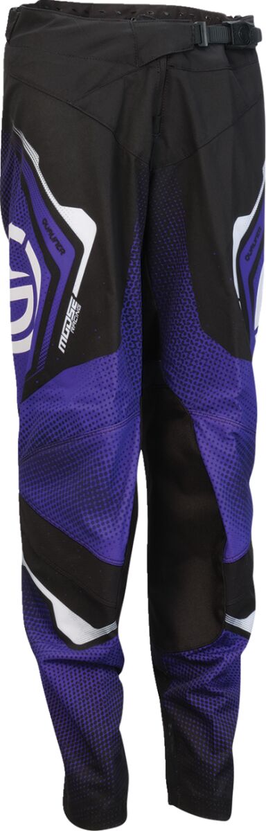 PANT YTH QUALIFIER BLACK/PURPL