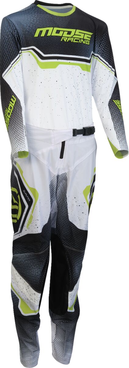 PANT YTH QUALIFIER WHITE/BLACK
