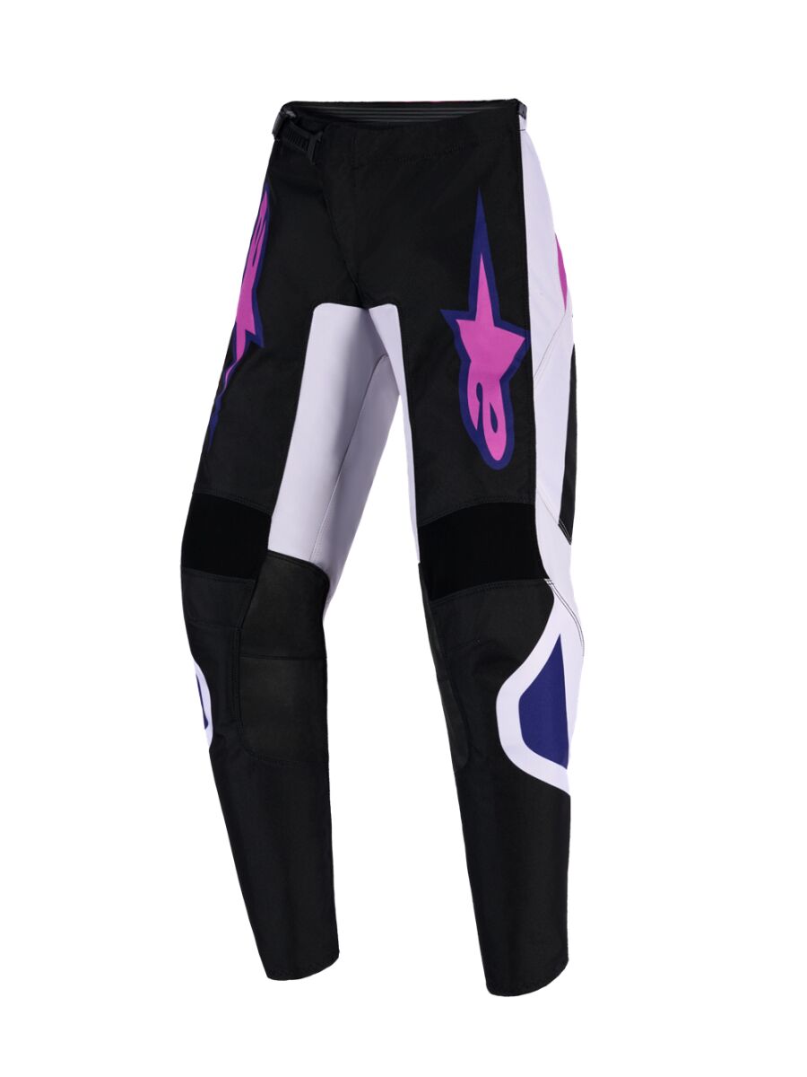 PANT YTH FLUID GRID BLK/GY/PU