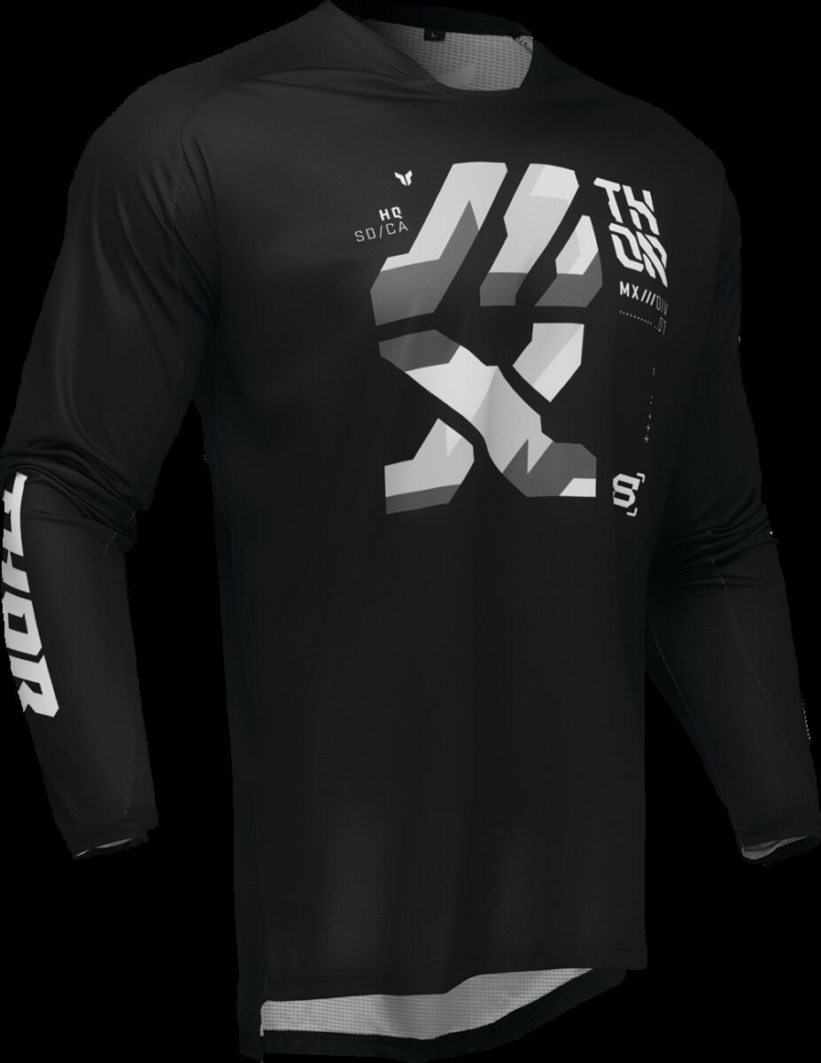 JERSEY LAUNCH BRAVE BK/GY MD