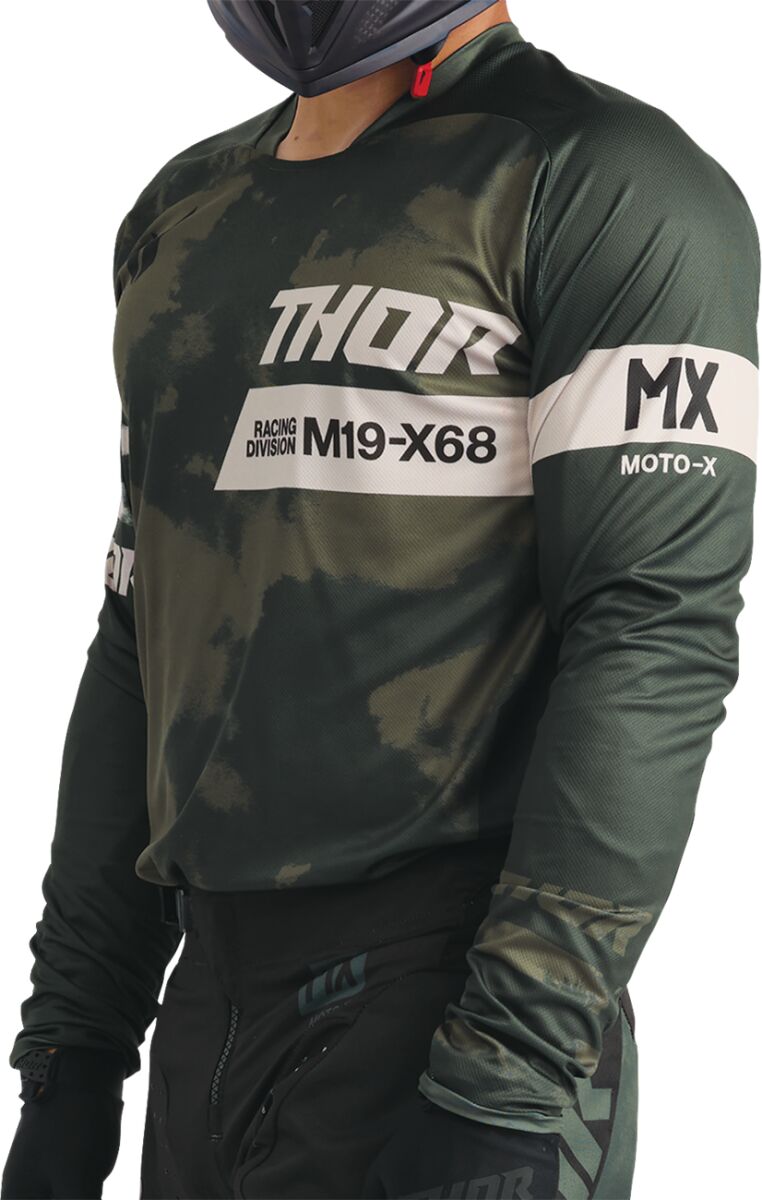 JERSEY LAUNCHMODE BLEACH BLK/C