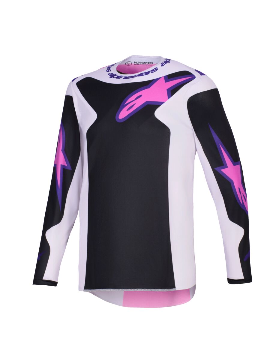 JERSEY FLUID GRID BLK/GY/PU XL