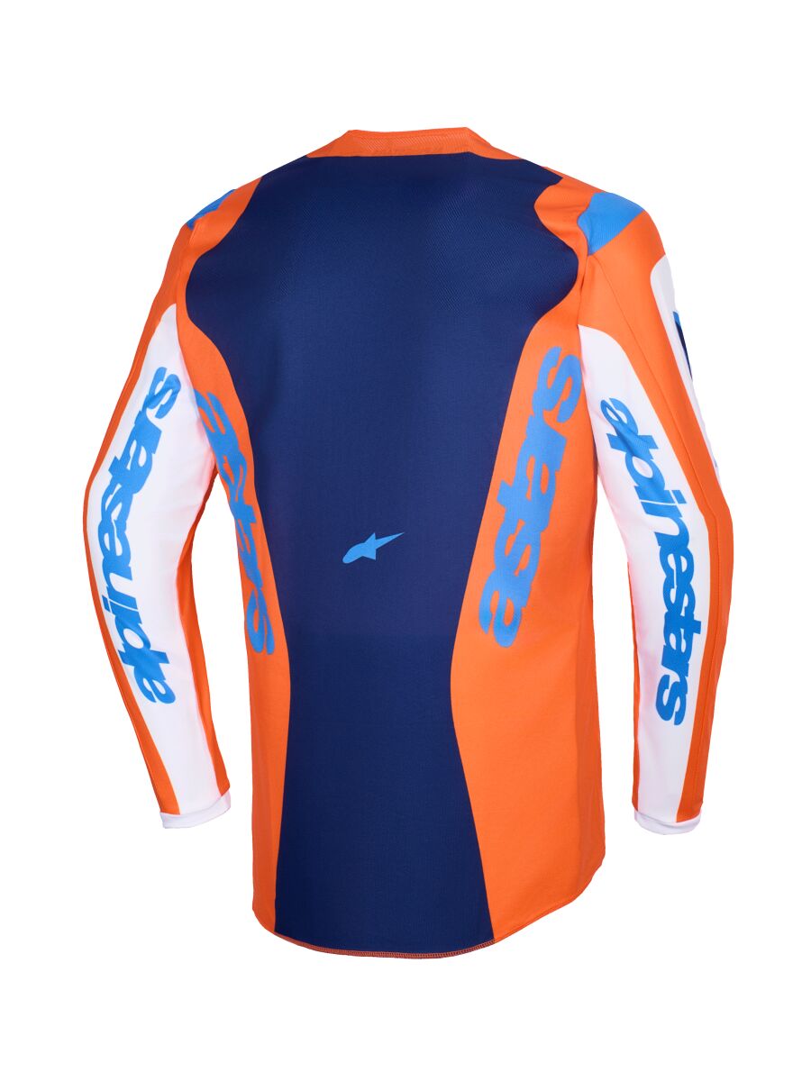 JERSEY FLUID GRID ORAN/BLUE XL